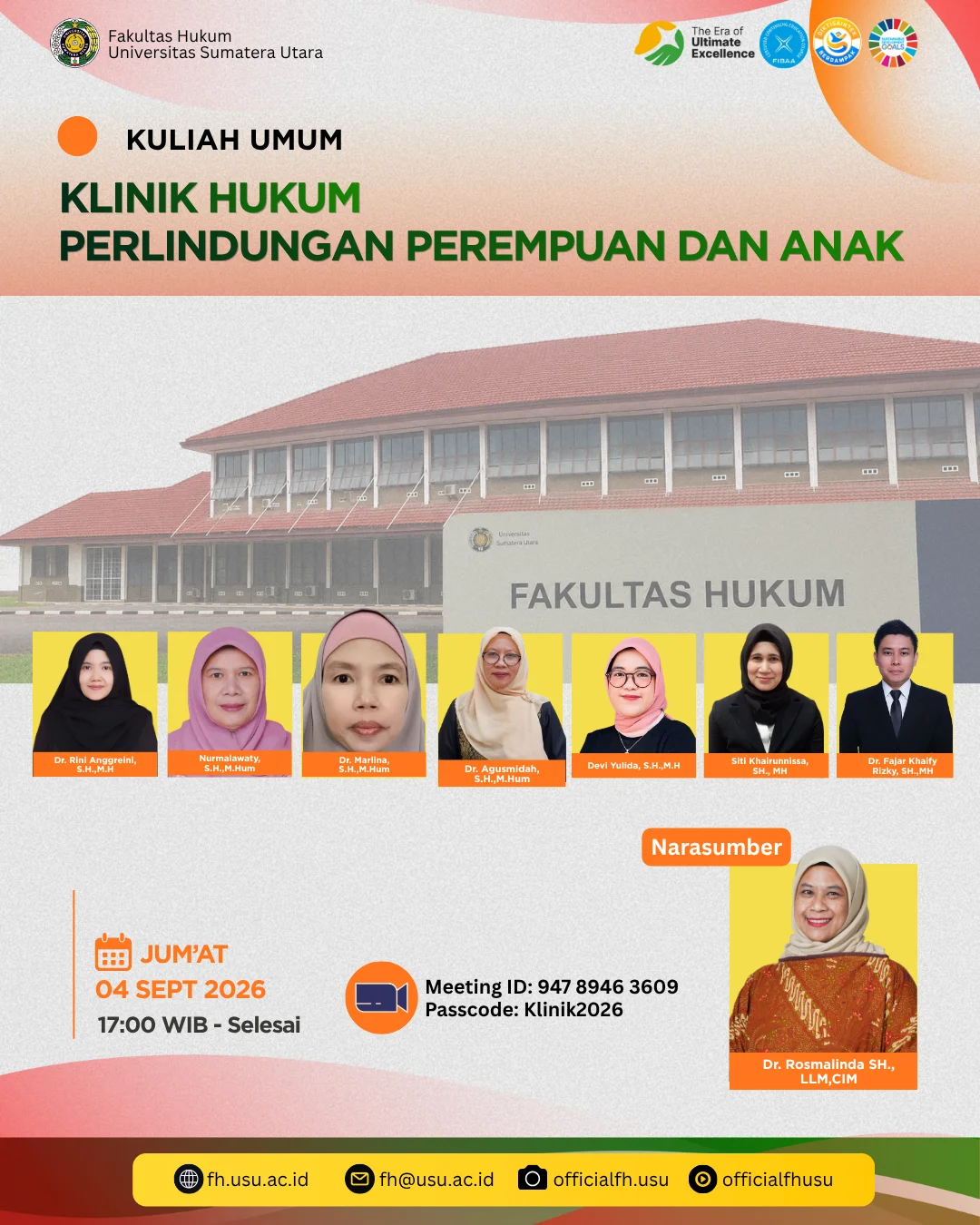 Kuliah Umum: Klinik Hukum Perlindungan Perempuan dan Anak